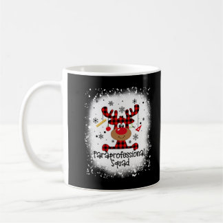 Bleached Paraprofessional Squad Reindeer Funny Chr Coffee Mug