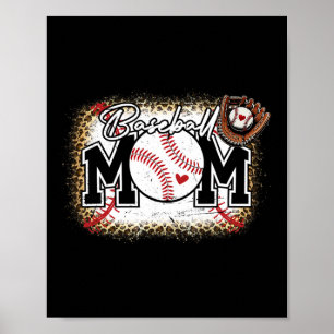 Bleached Sell Mum Leopard Sell Lover Mother's Day  Poster