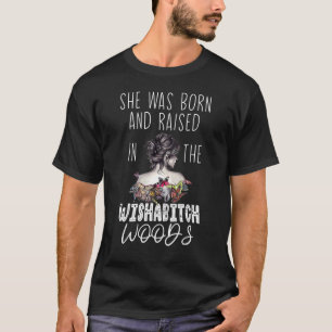 Bleached She Was Born And Raised In Wishabitch Woo T-Shirt