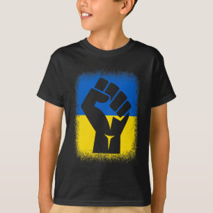Bleached Shirts Fist Flag I Stand With Ukraine Sol