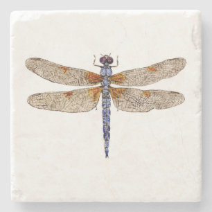 Bleached Skimmer Dragonfly Coaster