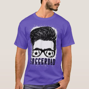Bleached Soccer Dad Life With Messy Bun Sport Love T-Shirt