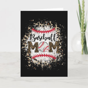 Bleached Softll Sell Mom Leopard Tee Mother's Day Card