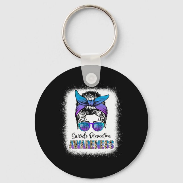 Bleached Suicide Prevention Awareness Week Messy B Key Ring (Front)
