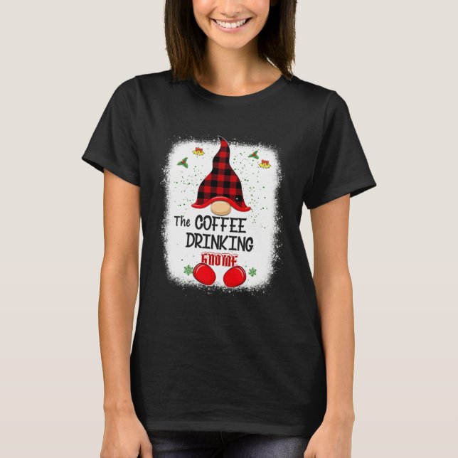 Bleached The Coffee Drinking Gnome Matching Family T-Shirt (Front)