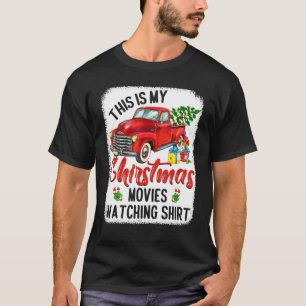 Bleached This Is My Christmas Movies Watching Paja T-Shirt