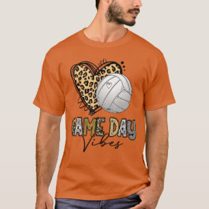 Bleached Volleyball Game Day Vibes Volleyball Mom  T-Shirt