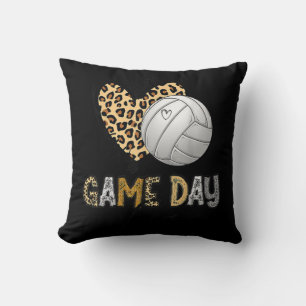 Bleached Volleyball Game Day Vibes Volleyball Mum  Cushion