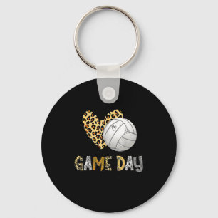 Bleached volleyball game day vibes volleyball mum key ring