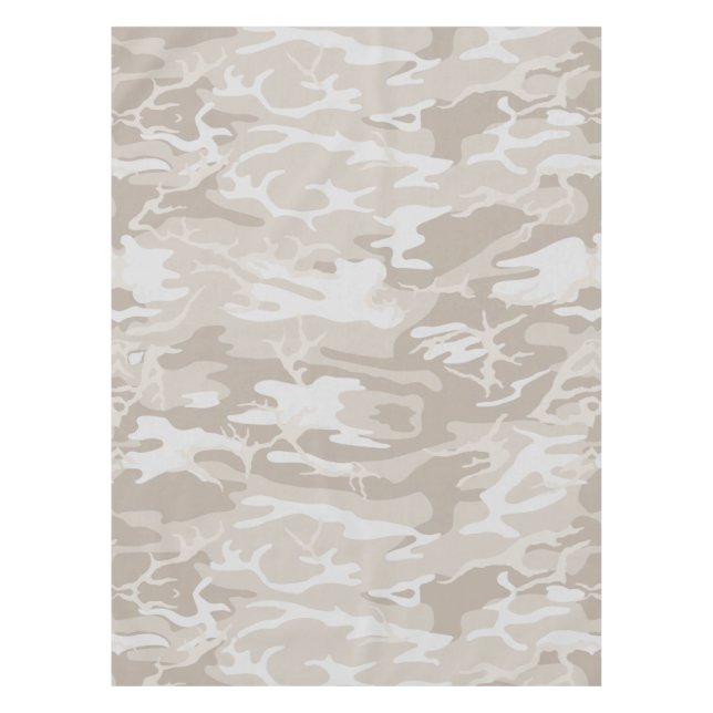 Bleached Wasteland Camo Tablecloth (Front)
