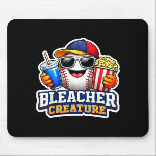 Bleacher creature baseball fan supporter game day mouse pad