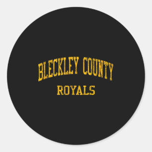 Bleckley County High School Hs Cochran Ga Vintage  Classic Round Sticker