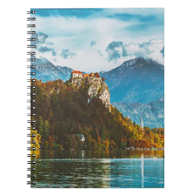 Bled Castle: Slovenian Cliff Overlook. Notebook (Front)
