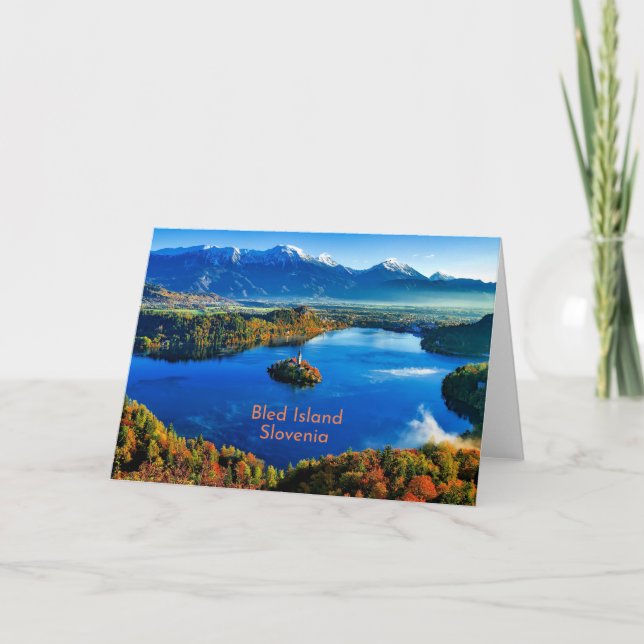 Bled Island, Slovenia Card (Front)