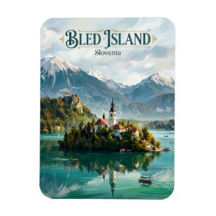 Bled Island Slovenia Magnet