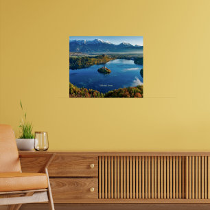 Bled Island, Slovenia, scenic Poster