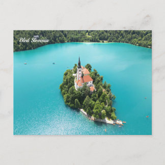 Bled Slovenia Holiday Postcard