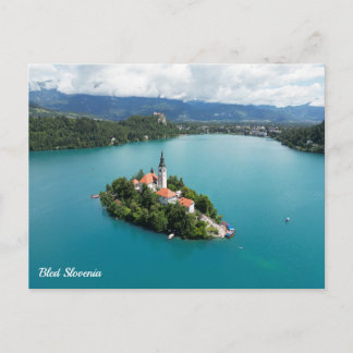 Bled Slovenia Holiday Postcard