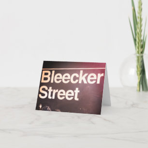 Bleecker Street, Greenwich Village, Manhattan NYC Card