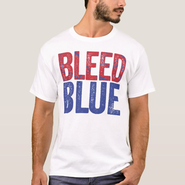 Bleed Blue T-Shirt (Front)