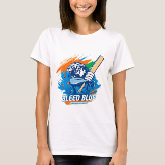Bleed Blue t shirt for cricket lovers