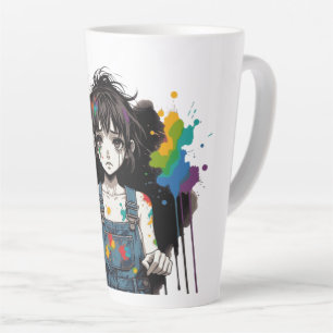 Bleed Colours Crying Artist Girl Manga Anime Creat Latte Mug