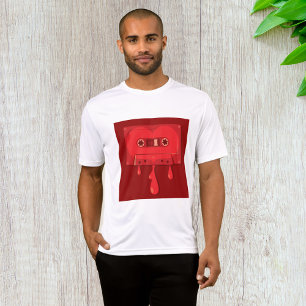 Bleeding Audio Cassette Mens Active T-Shirt