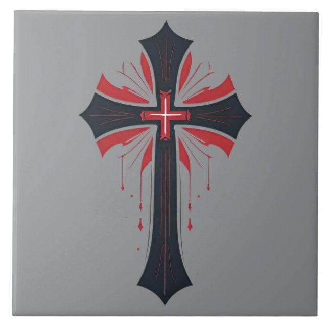 Bleeding Cross  Tile (Front)