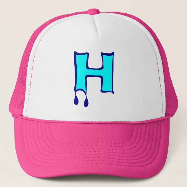 ╚»★Bleeding Devil's Teeth-Initial H Trucker Hat★«╝ Hat (Front)