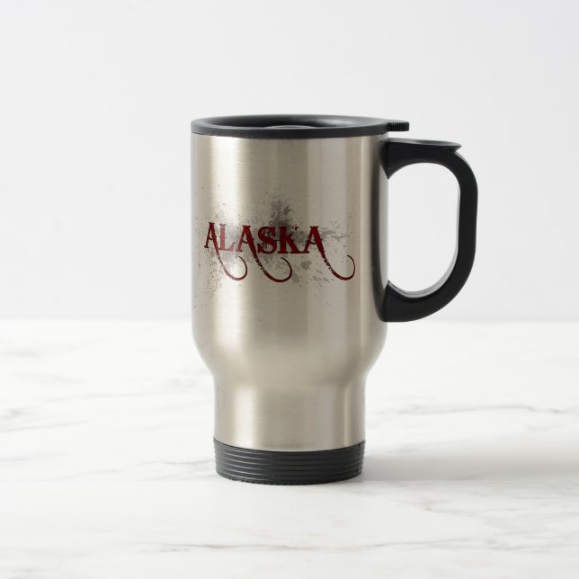 Bleeding Grunge Alaska Travel Mug (Right)