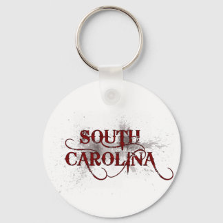 Bleeding Grunge South Carolina Keychain