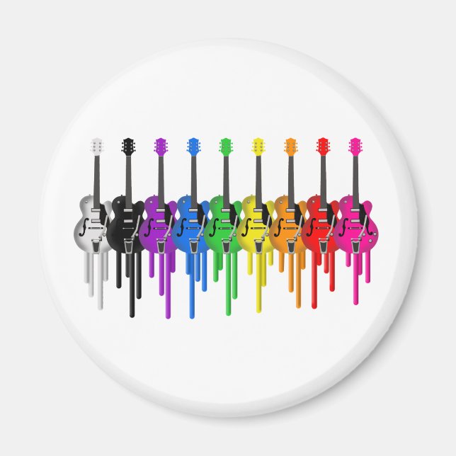 Bleeding Guitars Magnet (Front)