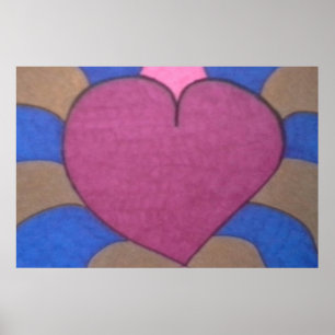 Bleeding Heart Art Poster
