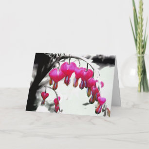 Bleeding Heart Birthday Card