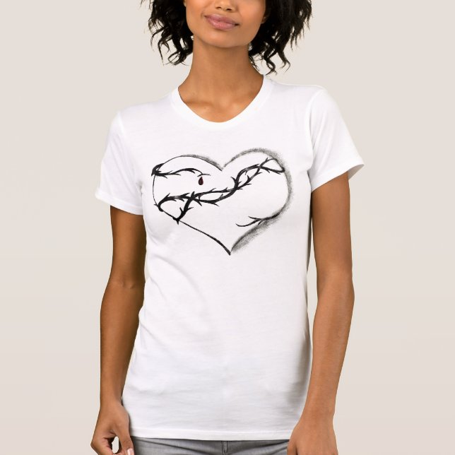Bleeding Heart, Dark T-Shirt (Front)