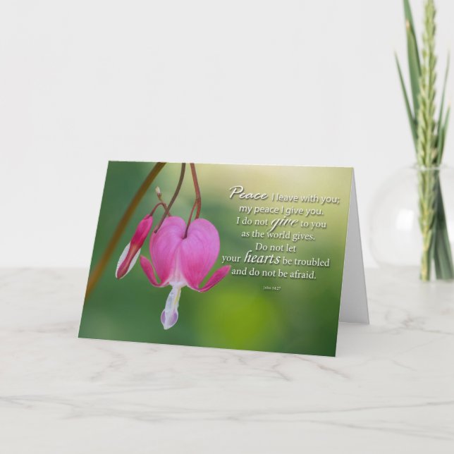 Bleeding heart encouragement card (Front)