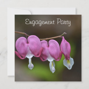 Bleeding Heart Engagement Invitation