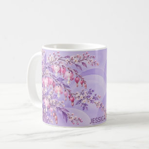 Bleeding Heart Flowers Custom Coffee Mug