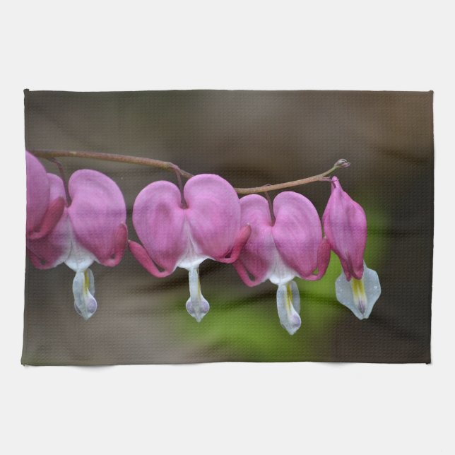 Bleeding Heart Kitchen Towel (Horizontal)