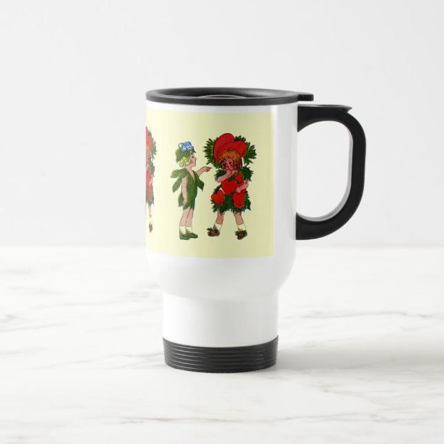 Bleeding-Heart & Live-Forever Travel Mug (Right)