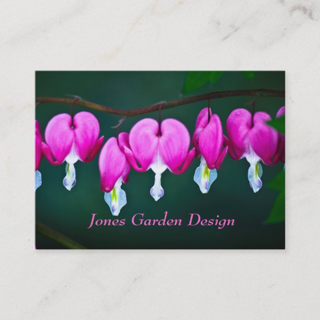 Bleeding Hearts Floral Business Cards (Front)