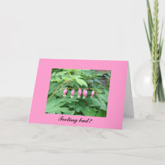 Bleeding Hearts Get Well Card