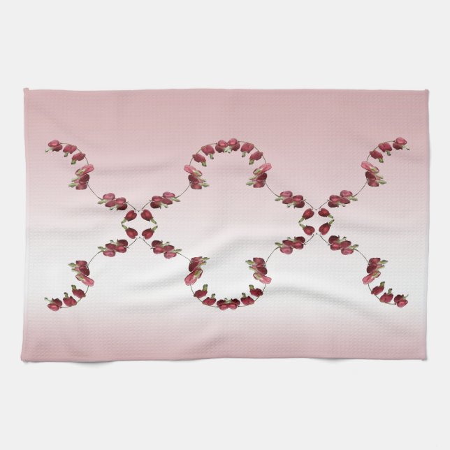 Bleeding Hearts Tea Towel (Horizontal)