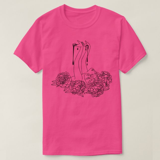 Bleeding Peonies 1 T-Shirt (Design Front)