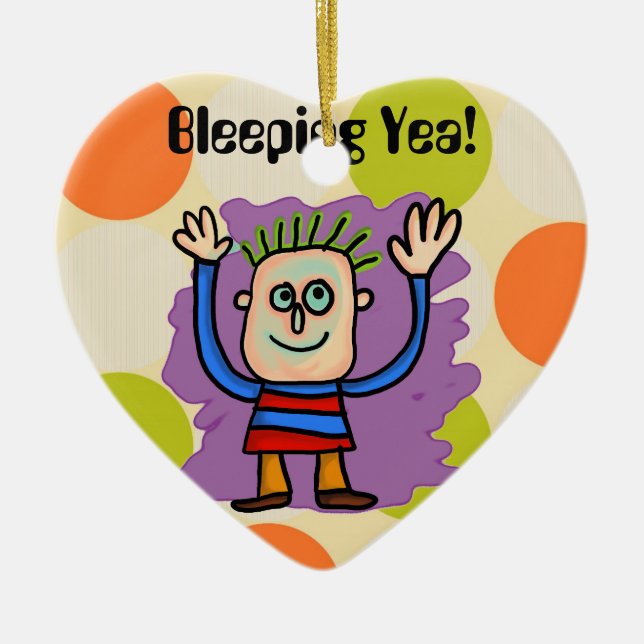 Bleeping Yea! Christmas Ornament (Front)