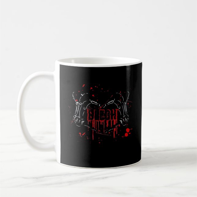 Blegh Breakdown, Skeleton Heart Hands, Emo Band, S Coffee Mug (Left)