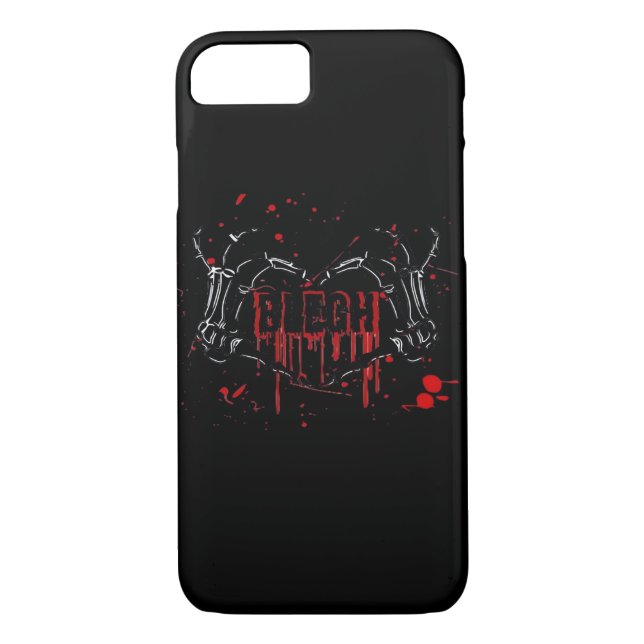 Blegh Breakdown Skeleton Heart Hands Emo Screamo Case-Mate iPhone Case (Back)