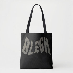 BLEGH Funny Heavy Metal Metalcore Rock Music Tote Bag