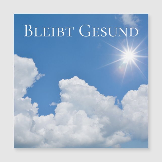 Bleibt Gesund  - (Front)