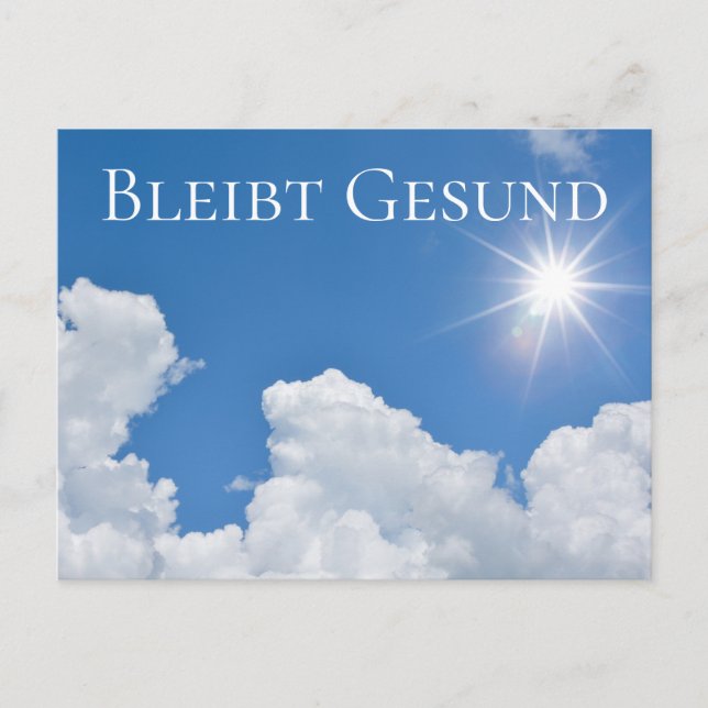 Bleibt Gesund  - Postcard (Front)